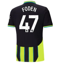 Camiseta Fútbol Manchester City 2024-25 Phil Foden #47 Segunda Equipación Hombre