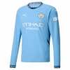 Camiseta Fútbol Manchester City J. Alvarez #19 2024-25 Primera Equipación Hombre Manga Larga