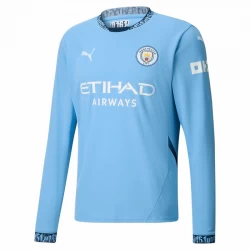 Camiseta Fútbol Manchester City 2024-25 Primera Equipación Hombre Manga Larga