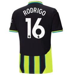 Camiseta Fútbol Manchester City 2024-25 Rodrigo #16 Segunda Equipación Hombre