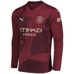 Camiseta Fútbol Manchester City 2024-25 Tercera Equipación Hombre Manga Larga