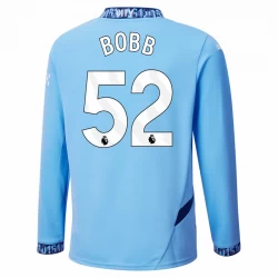 Camiseta Fútbol Manchester City Bobb #52 2024-25 Primera Equipación Hombre Manga Larga