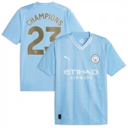 Camiseta Fútbol Manchester City Champions #23 2023-24 Primera Equipación Hombre