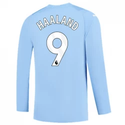 Camiseta Fútbol Manchester City Erling Haaland #9 2023-24 Primera Equipación Hombre Manga Larga