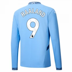 Camiseta Fútbol Manchester City Erling Haaland #9 2024-25 Primera Equipación Hombre Manga Larga