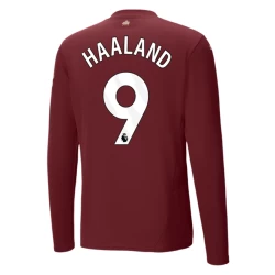 Camiseta Fútbol Manchester City Erling Haaland #9 2024-25 Tercera Equipación Hombre Manga Larga