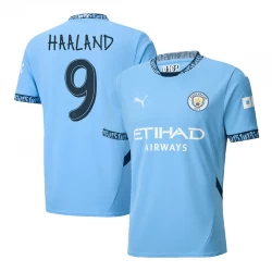 Camiseta Fútbol Manchester City Erling Haaland #9 2024-25 UCL Primera Equipación Hombre
