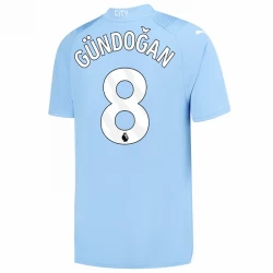 Camiseta Fútbol Manchester City İlkay Gündoğan #8 2023-24 Primera Equipación Hombre