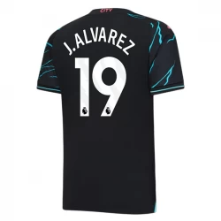 Camiseta Fútbol Manchester City J. Alvarez #19 2023-24 Tercera Equipación Hombre
