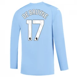 Camiseta Fútbol Manchester City Kevin De Bruyne #17 2023-24 Primera Equipación Hombre Manga Larga