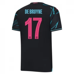 Camiseta Fútbol Manchester City Kevin De Bruyne #17 2023-24 UCL Tercera Equipación Hombre