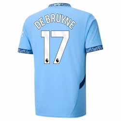 Camiseta Fútbol Manchester City Kevin De Bruyne #17 2024-25 Primera Equipación Hombre