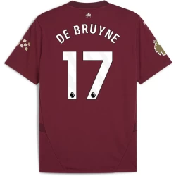 Camiseta Fútbol Manchester City Kevin De Bruyne #17 2024-25 Tercera Equipación Hombre