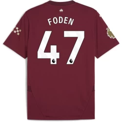 Camiseta Fútbol Manchester City Phil Foden #47 2024-25 Tercera Equipación Hombre