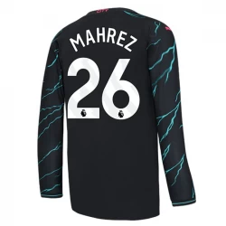 Camiseta Fútbol Manchester City Riyad Mahrez #26 2023-24 Tercera Equipación Hombre Manga Larga