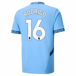 Camiseta Fútbol Manchester City Rodrigo #16 2024-25 Primera Equipación Hombre