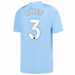 Camiseta Fútbol Manchester City Rúben Dias #3 2023-24 Primera Equipación Hombre