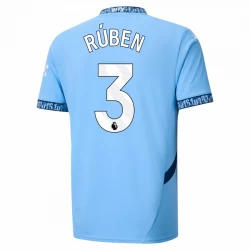 Camiseta Fútbol Manchester City Rúben Dias #3 2024-25 Primera Equipación Hombre