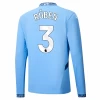 Camiseta Fútbol Manchester City Rúben Dias #3 2024-25 Primera Equipación Hombre Manga Larga