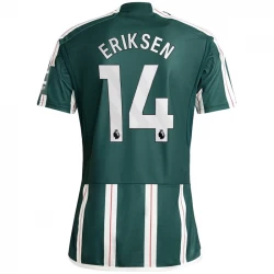 Camiseta Fútbol Manchester United 2023-24 Christian Eriksen #14 Segunda Equipación Hombre