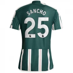 Camiseta Fútbol Manchester United 2023-24 Jadon Sancho #25 Segunda Equipación Hombre