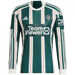 Camiseta Fútbol Manchester United 2023-24 Segunda Equipación Hombre Manga Larga