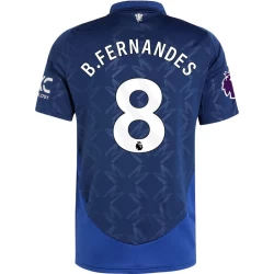 Camiseta Fútbol Manchester United 2024-25 Bruno Fernandes #8 Segunda Equipación Hombre