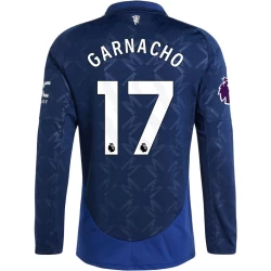 Camiseta Fútbol Manchester United 2024-25 Garnacho #17 Segunda Equipación Hombre Manga Larga