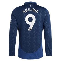 Camiseta Fútbol Manchester United 2024-25 Hojlund #9 Segunda Equipación Hombre Manga Larga