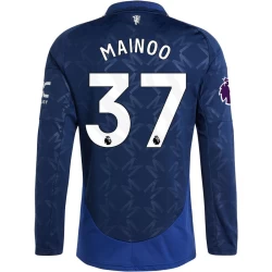 Camiseta Fútbol Manchester United 2024-25 Kobbie Mainoo #37 Segunda Equipación Hombre Manga Larga