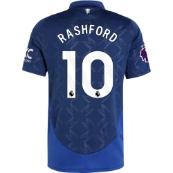 Camiseta Fútbol Manchester United 2024-25 Marcus Rashford #10 Segunda Equipación Hombre