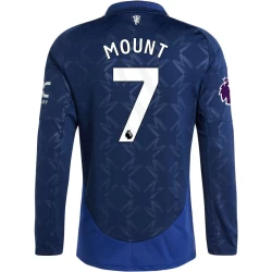 Camiseta Fútbol Manchester United 2024-25 Mason Mount #7 Segunda Equipación Hombre Manga Larga