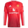 Camiseta Fútbol Manchester United Mason Mount #7 2024-25 Primera Equipación Hombre Manga Larga