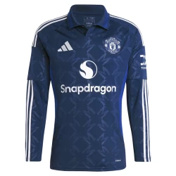 Camiseta Fútbol Manchester United 2024-25 Segunda Equipación Hombre Manga Larga