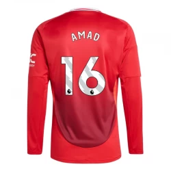 Camiseta Fútbol Manchester United Amad #16 2024-25 Primera Equipación Hombre Manga Larga
