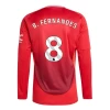 Camiseta Fútbol Manchester United Bruno Fernandes #8 2024-25 Primera Equipación Hombre Manga Larga