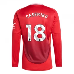 Camiseta Fútbol Manchester United Casemiro #18 2024-25 Primera Equipación Hombre Manga Larga