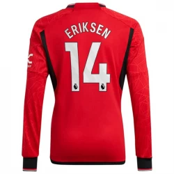 Camiseta Fútbol Manchester United Christian Eriksen #14 2023-24 Primera Equipación Hombre Manga Larga