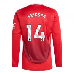 Camiseta Fútbol Manchester United Christian Eriksen #14 2024-25 Primera Equipación Hombre Manga Larga