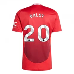 Camiseta Fútbol Manchester United Dalot #20 2024-25 Primera Equipación Hombre