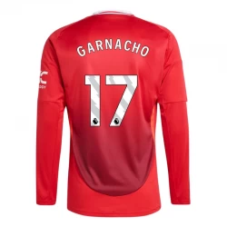 Camiseta Fútbol Manchester United Garnacho #17 2024-25 Primera Equipación Hombre Manga Larga