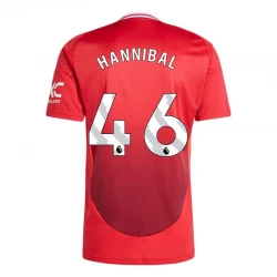 Camiseta Fútbol Manchester United Hannibal #46 2024-25 Primera Equipación Hombre