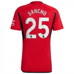 Camiseta Fútbol Manchester United Jadon Sancho #25 2023-24 Primera Equipación Hombre