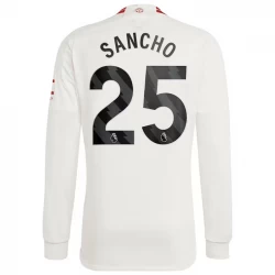 Camiseta Fútbol Manchester United Jadon Sancho #25 2023-24 Tercera Equipación Hombre Manga Larga
