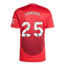 Camiseta Fútbol Manchester United Jadon Sancho #25 2024-25 Primera Equipación Hombre