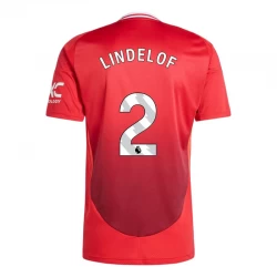Camiseta Fútbol Manchester United Lindelof #2 2024-25 Primera Equipación Hombre