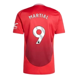 Camiseta Fútbol Manchester United Martial #9 2024-25 Primera Equipación Hombre