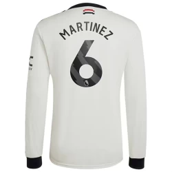 Camiseta Fútbol Manchester United Martínez #6 2024-25 Tercera Equipación Hombre Manga Larga