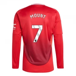Camiseta Fútbol Manchester United Mason Mount #7 2024-25 Primera Equipación Hombre Manga Larga