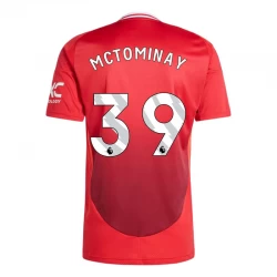Camiseta Fútbol Manchester United Mctominay #39 2024-25 Primera Equipación Hombre